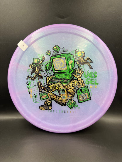 Thought Space Vex Vessel Purple Green Gold (1) - 172g