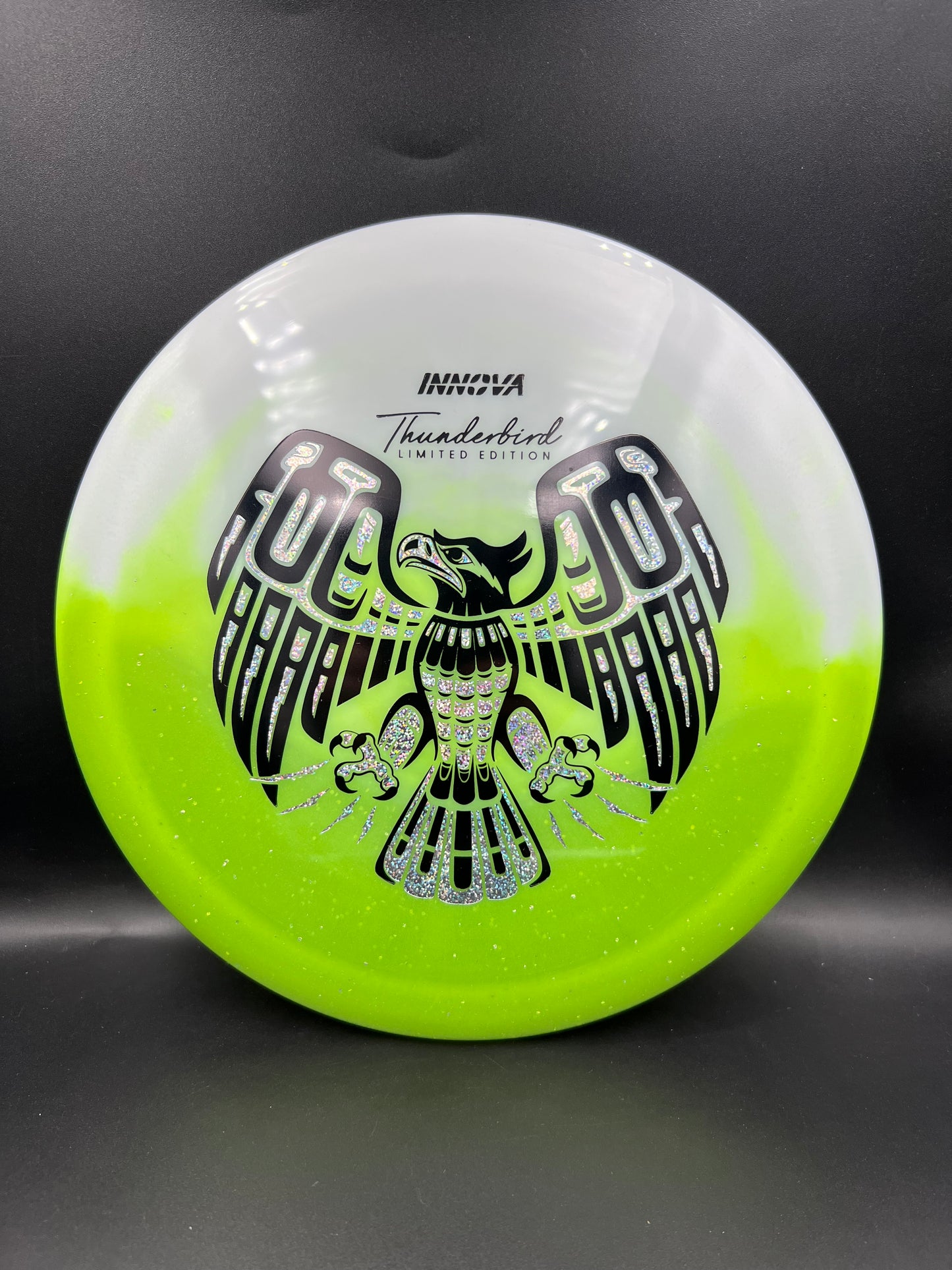 Innova Limited Edition Duo Thunderbird Green Bottom Black Silver Glitter - 173g-175g