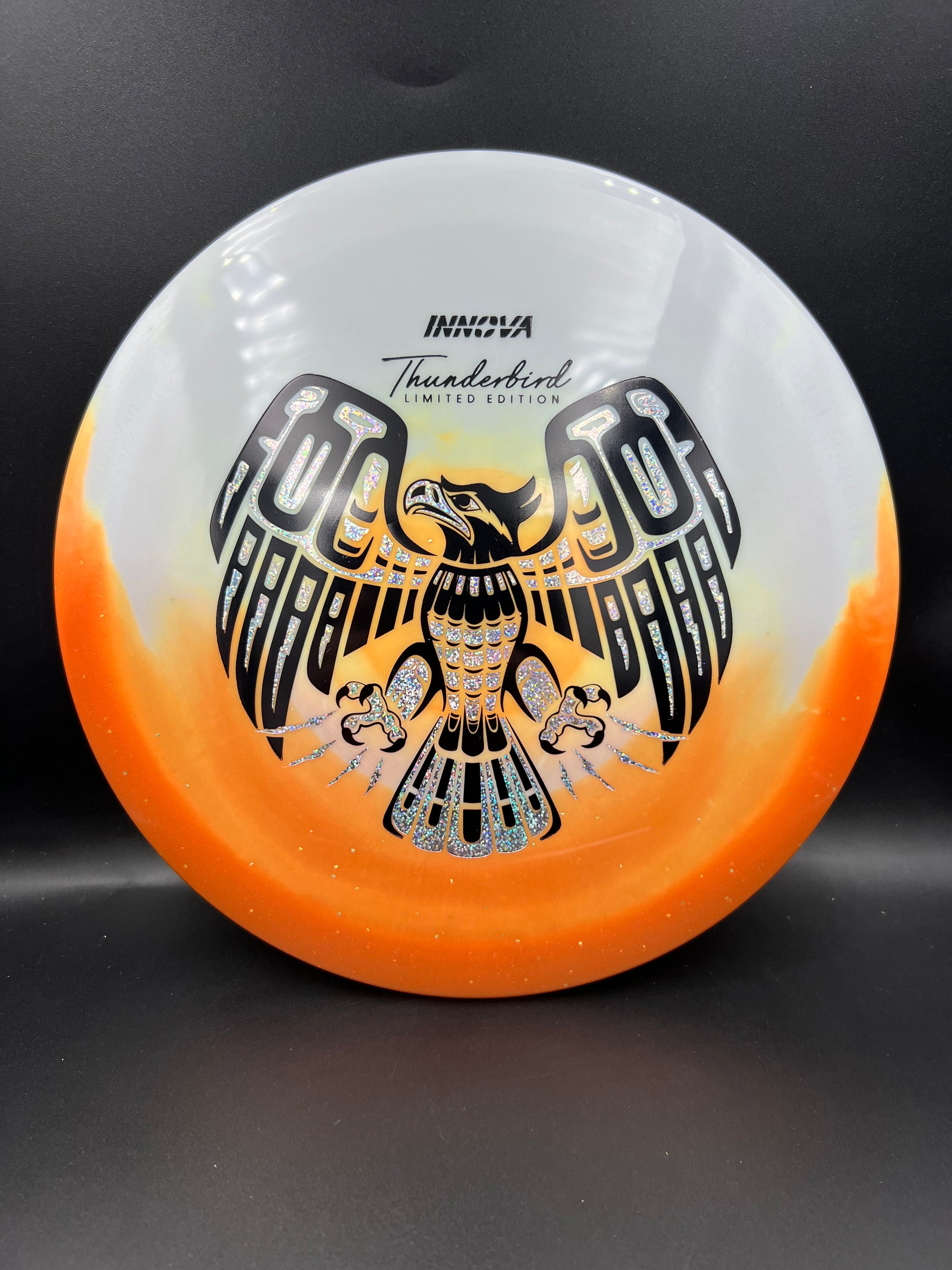 Innova Limited Edition Duo Thunderbird Orange Bottom Black Silver Glitter - 171g