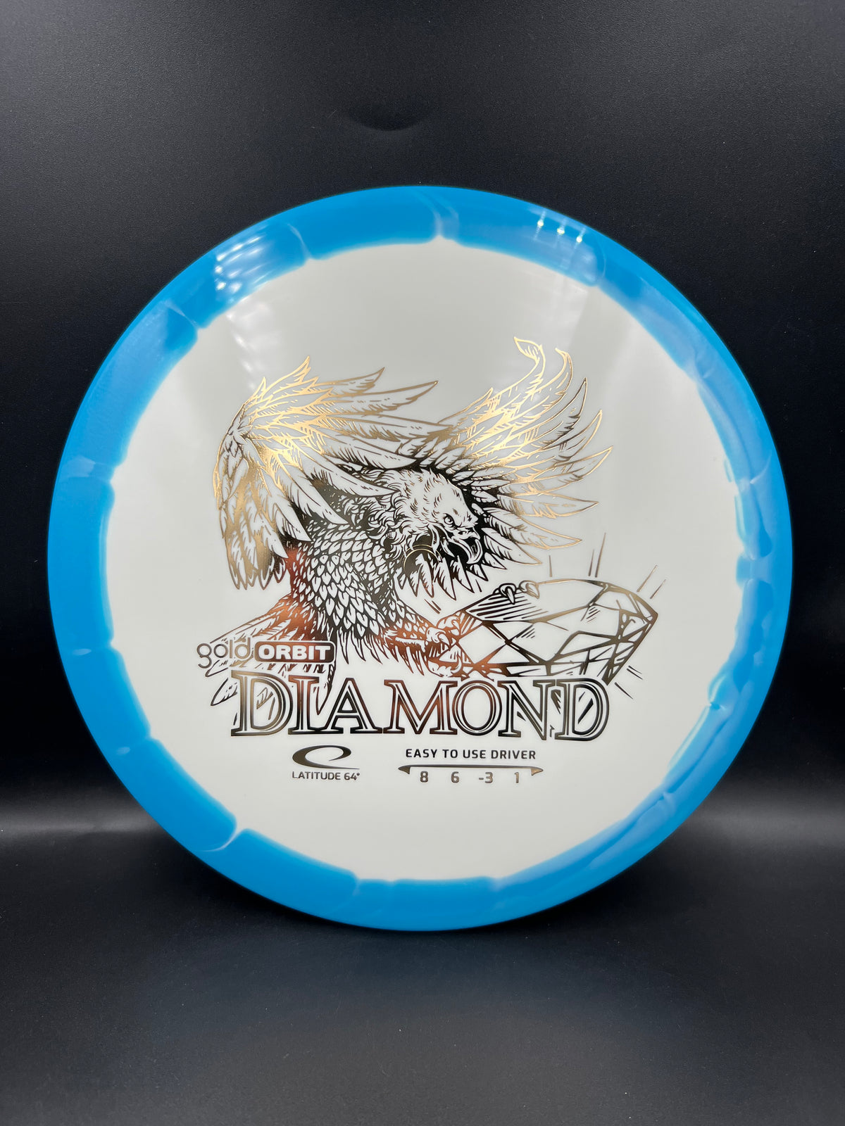 Latitude 64 Gold Orbit Diamond Light Blue Gold - 157g