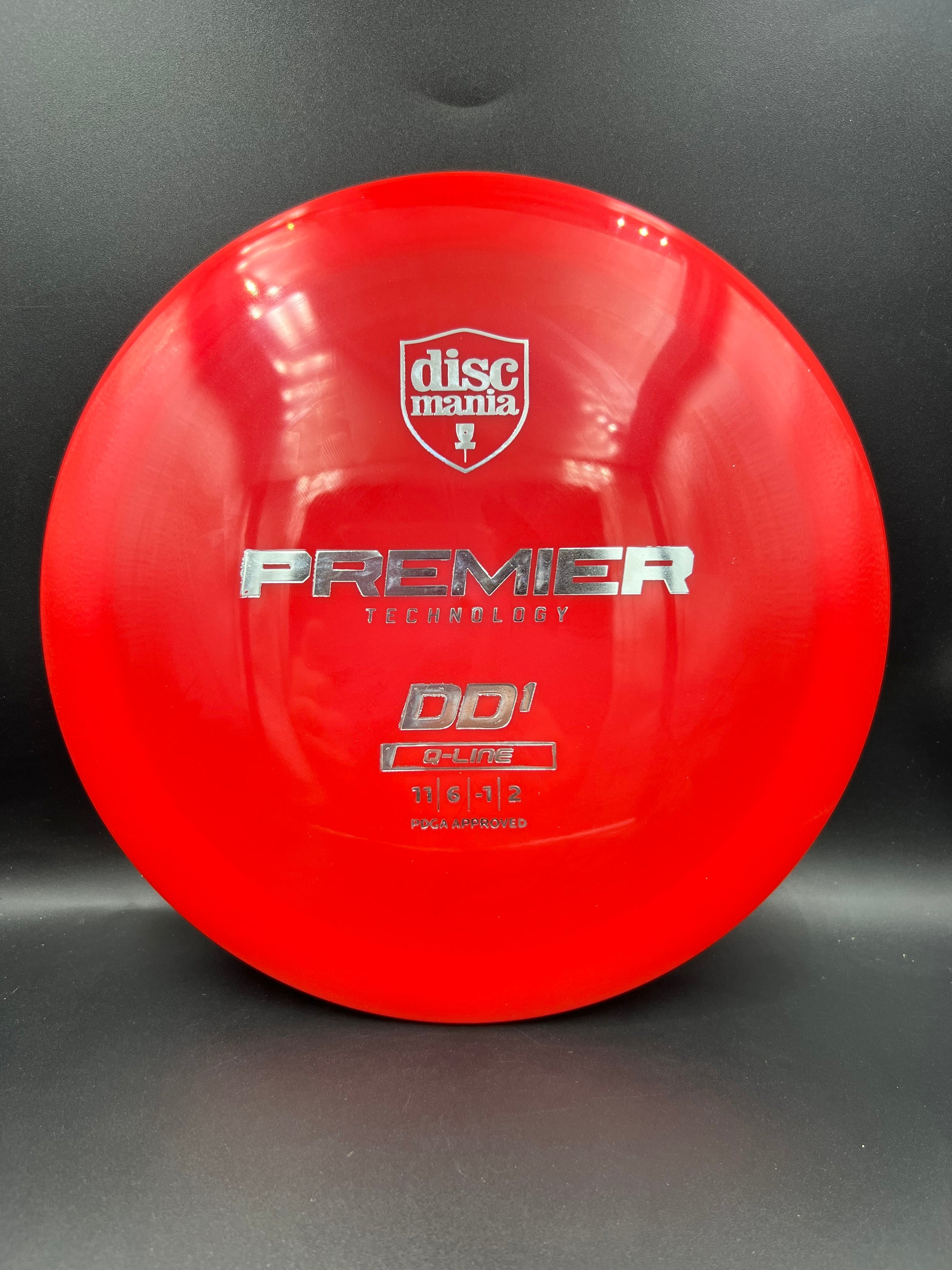 Discmania Q-Line DD1 Red Silver Stamp - 166