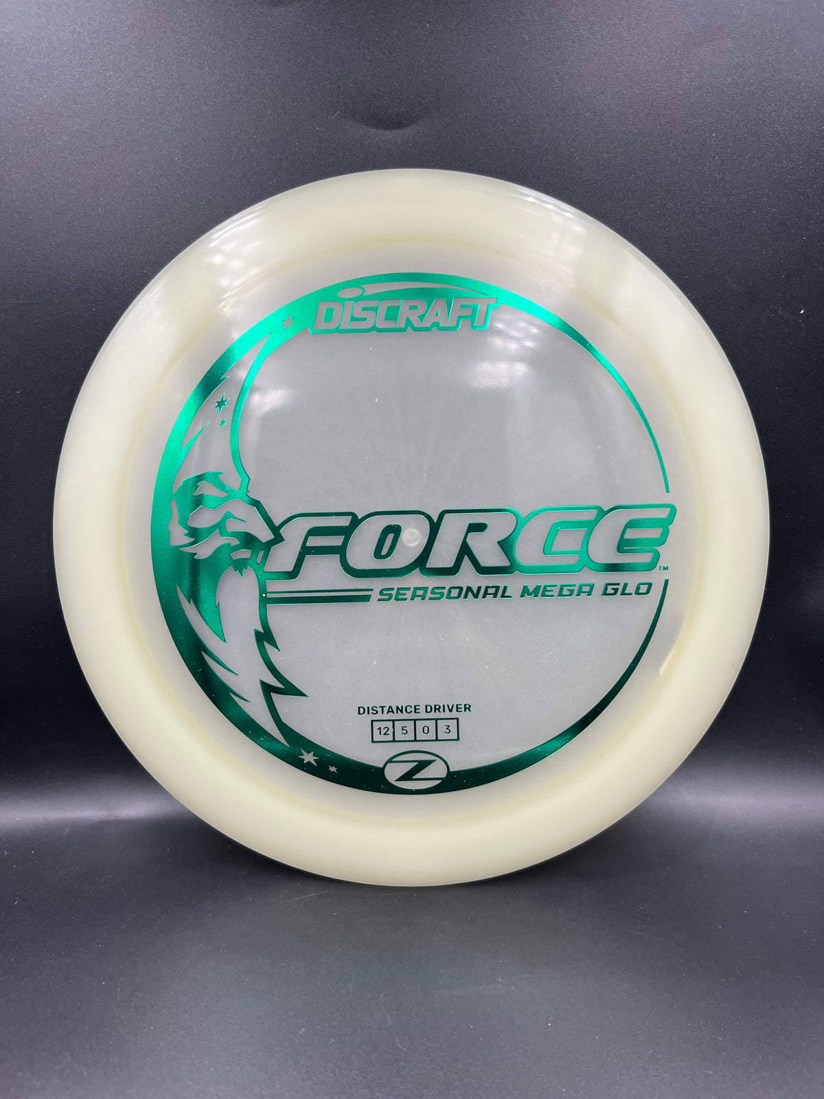 Discraft Mega Glo Force Teal Green Stamp - 173g-174g