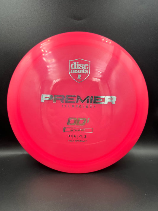 Discmania Q-Line DD1 Pink Silver Stamp - 169g