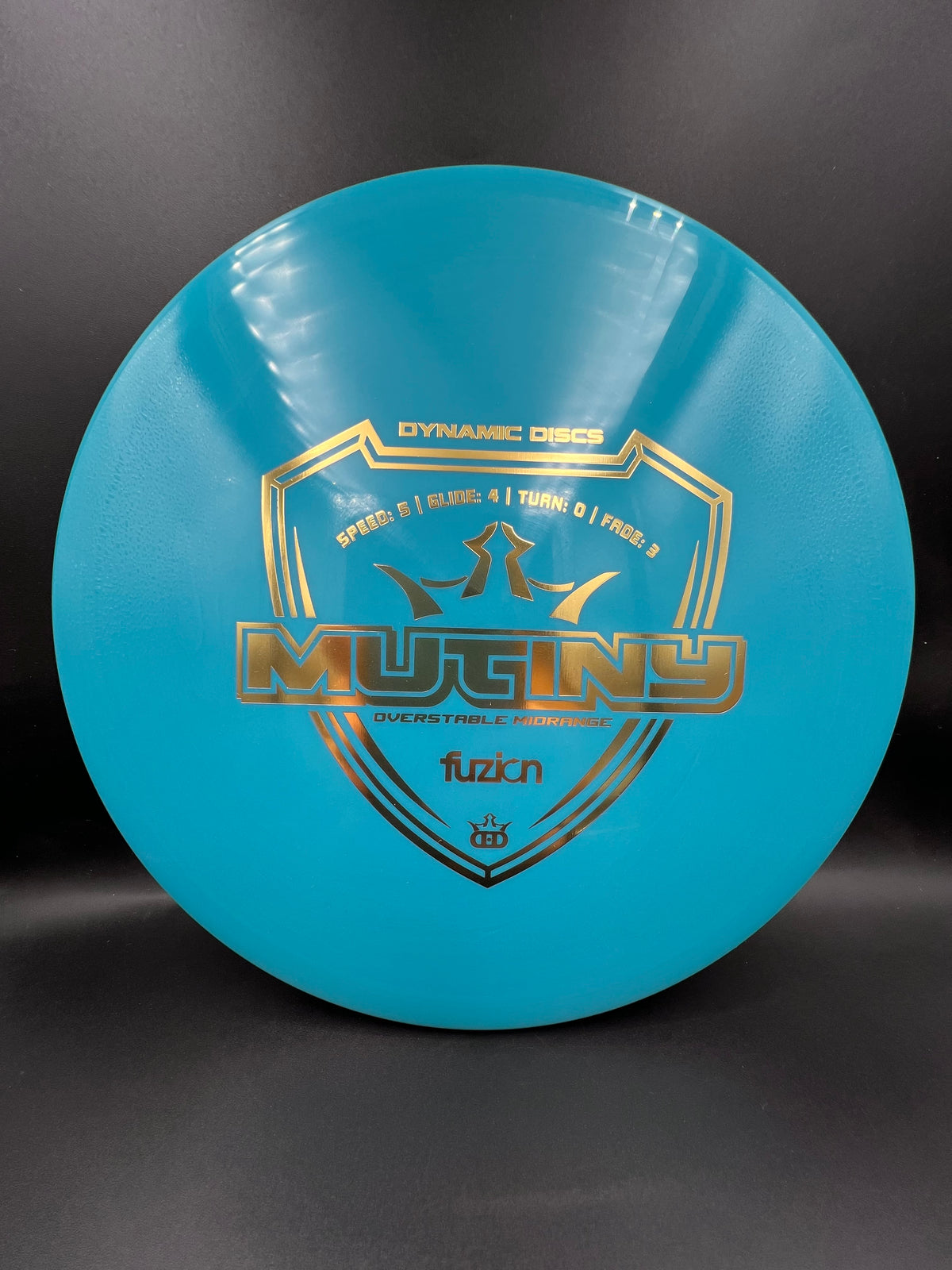 Dynamic Discs Fuzion Mutiny Light Blue Gold - 174g