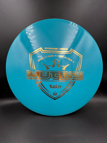 Dynamic Discs Fuzion Mutiny Light Blue Gold - 174g