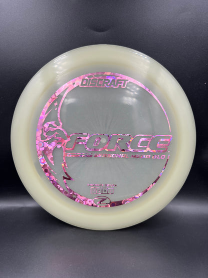 Discraft Mega Glo Force Pink Flowers Stamp - 173g-174g
