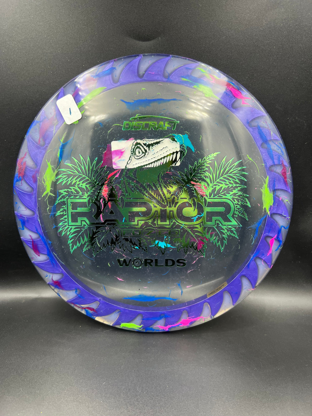 Discraft 2026 Worlds Jawbreaker Z Flx Fuzed Raptor Purple Green (1) - 173g-174g