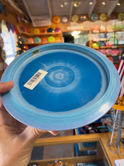 Discraft ESP Raptor Driver Swirly Blue w/ Silver Stamp