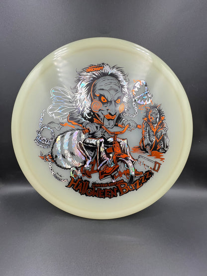 Discraft 2026 Mega Glo Halloween Buzzz Orange Silver Bees - 177g+