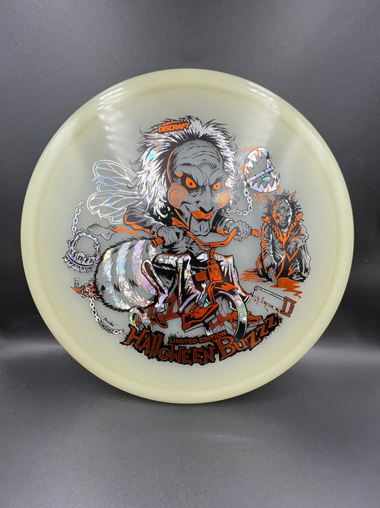 Discraft 2026 Mega Glo Halloween Buzzz Orange Silver Bees - 177g+