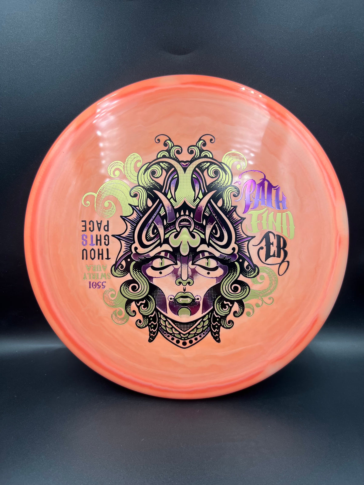 Thought Space 5501 Swirly Aura Pathfinder Peach Orange Pink Purple Gold - 176g
