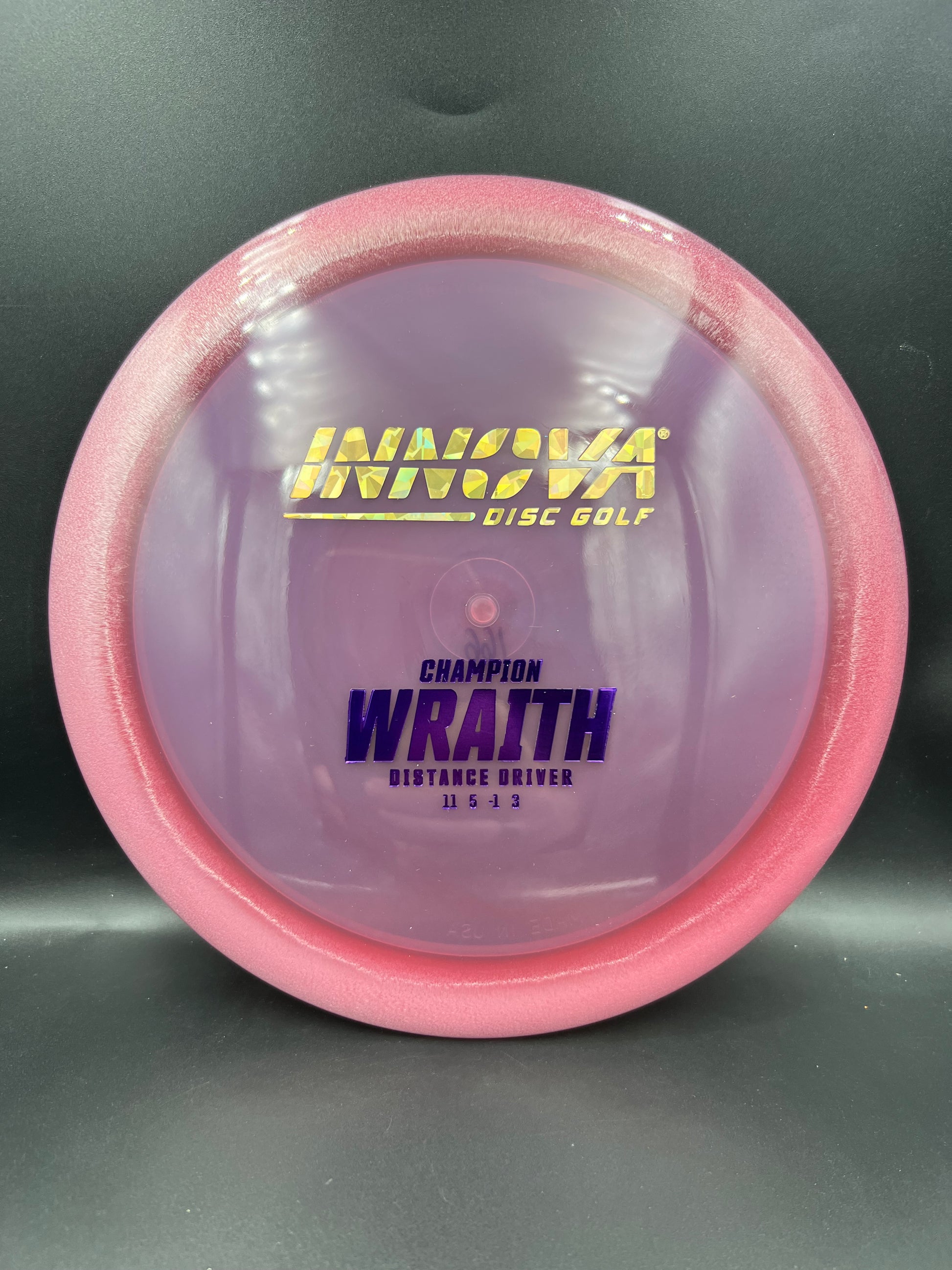 Innova Champion Wraith Pinkish Red Gold Shatter Purple - 166g