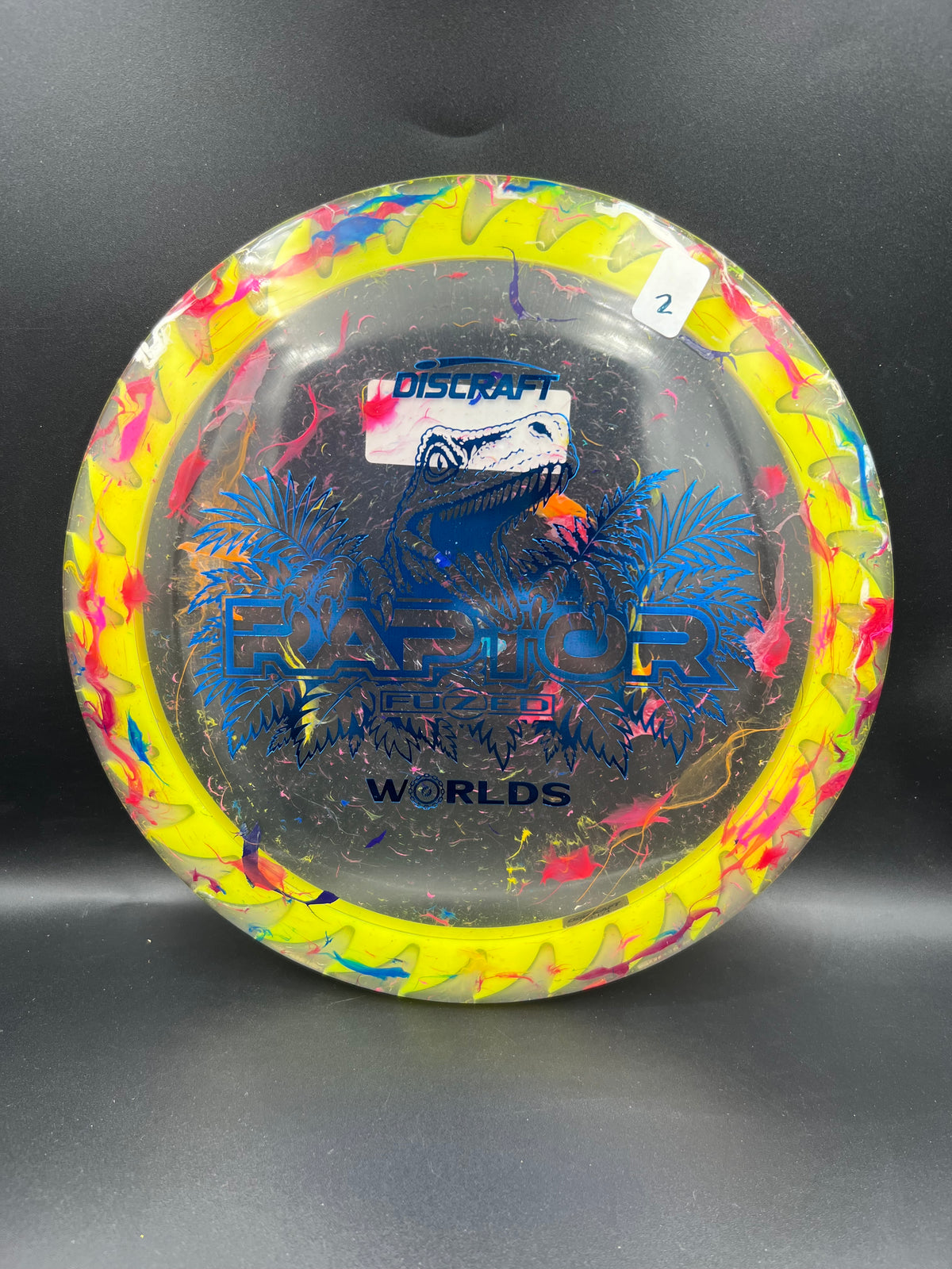 Discraft 2026 Worlds Jawbreaker Z Flx Fuzed Raptor Yellow Blue (2) - 173g-174g