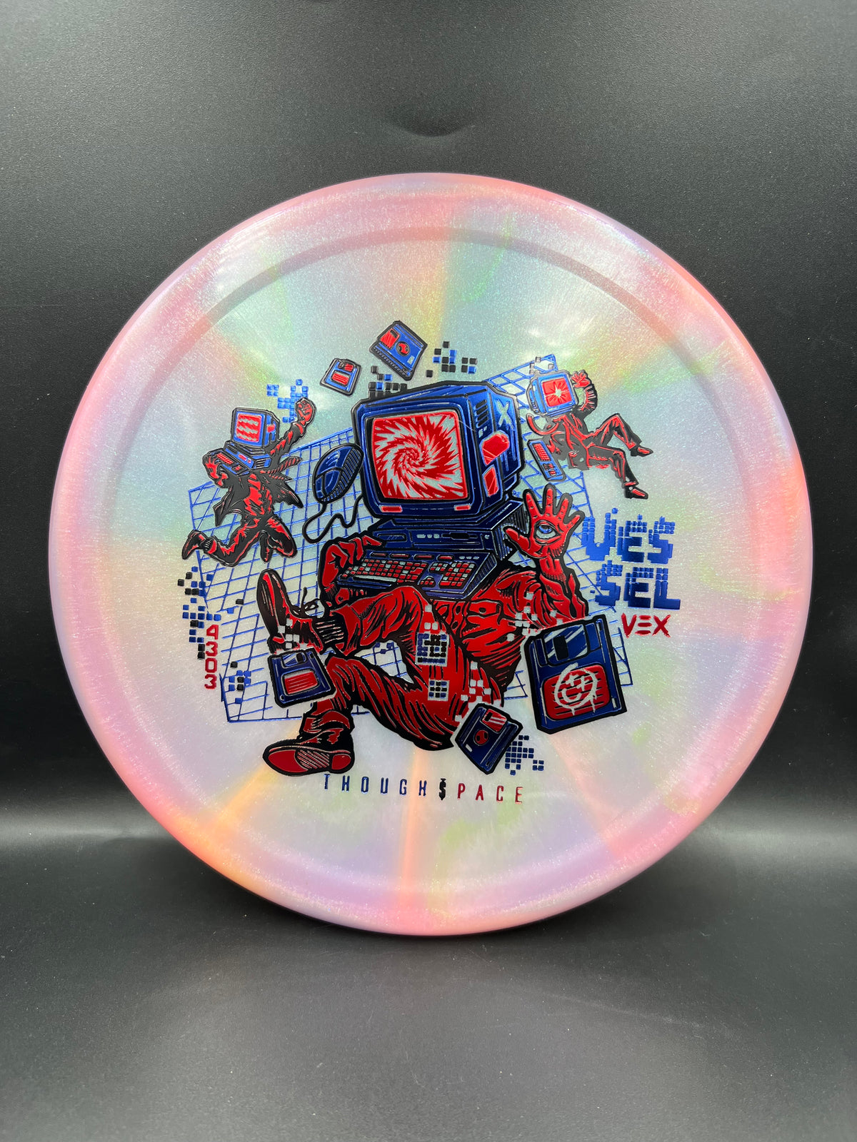 Thought Space Vex Vessel Pink Purple Blue Red - 172g
