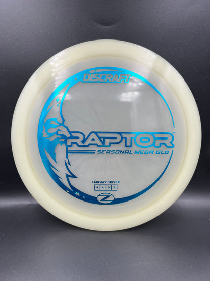 Discraft Mega Glo Raptor Blue Stamp - 170g-172g