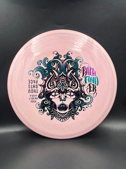 Thought Space 5501 Swirly Aura Pathfinder Pink Teal Pink Purple - 176g