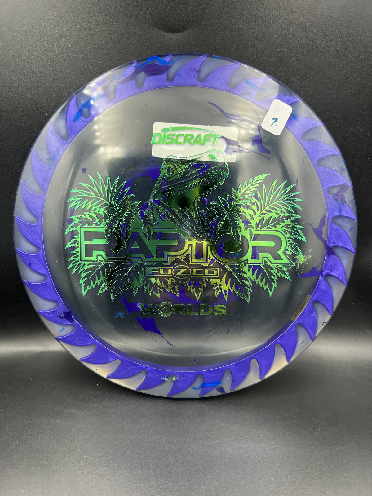 Discraft 2026 Worlds Jawbreaker Z Flx Fuzed Raptor Purple Green (2) - 173g-174g