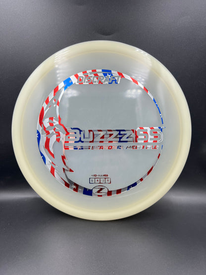 Discraft Mega Glo Buzzz SS Flag Stamp - 177g+