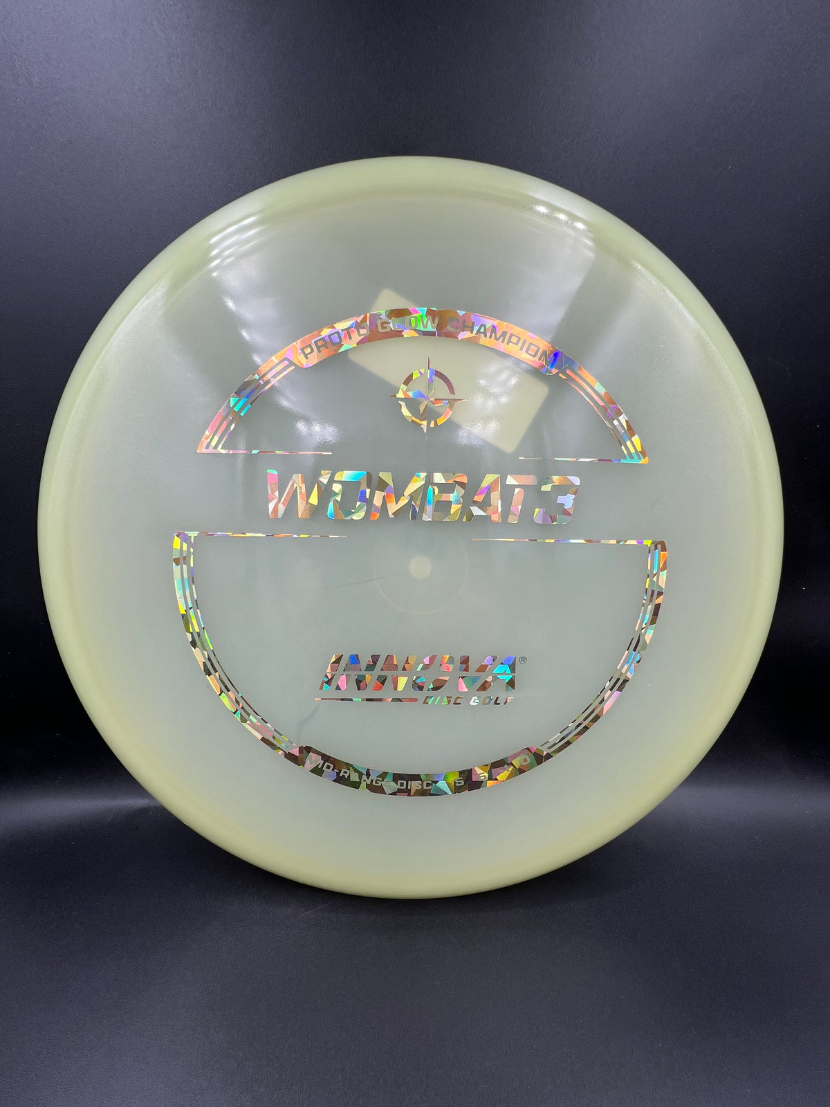 Innova Proto Glow Champion Wombat3 Gold Shatter Stamp - 171g