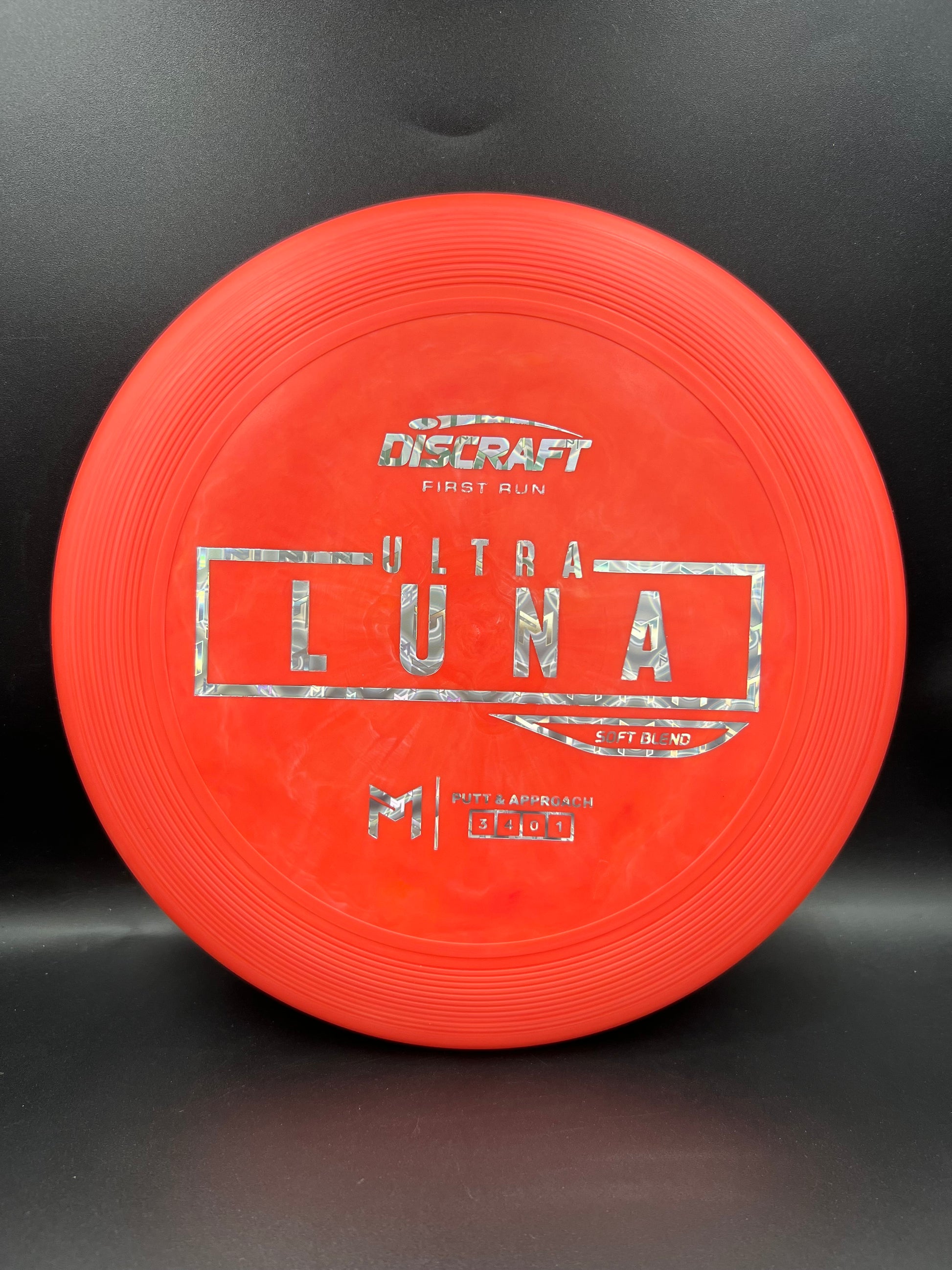 Discraft Paul McBeth First Run UltraLuna - Soft Putter Blend Peach Pink PM Holo - 173g