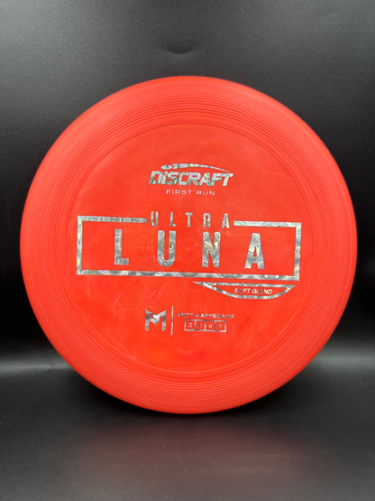 Discraft Paul McBeth First Run UltraLuna - Soft Putter Blend Peach Pink PM Holo - 173g
