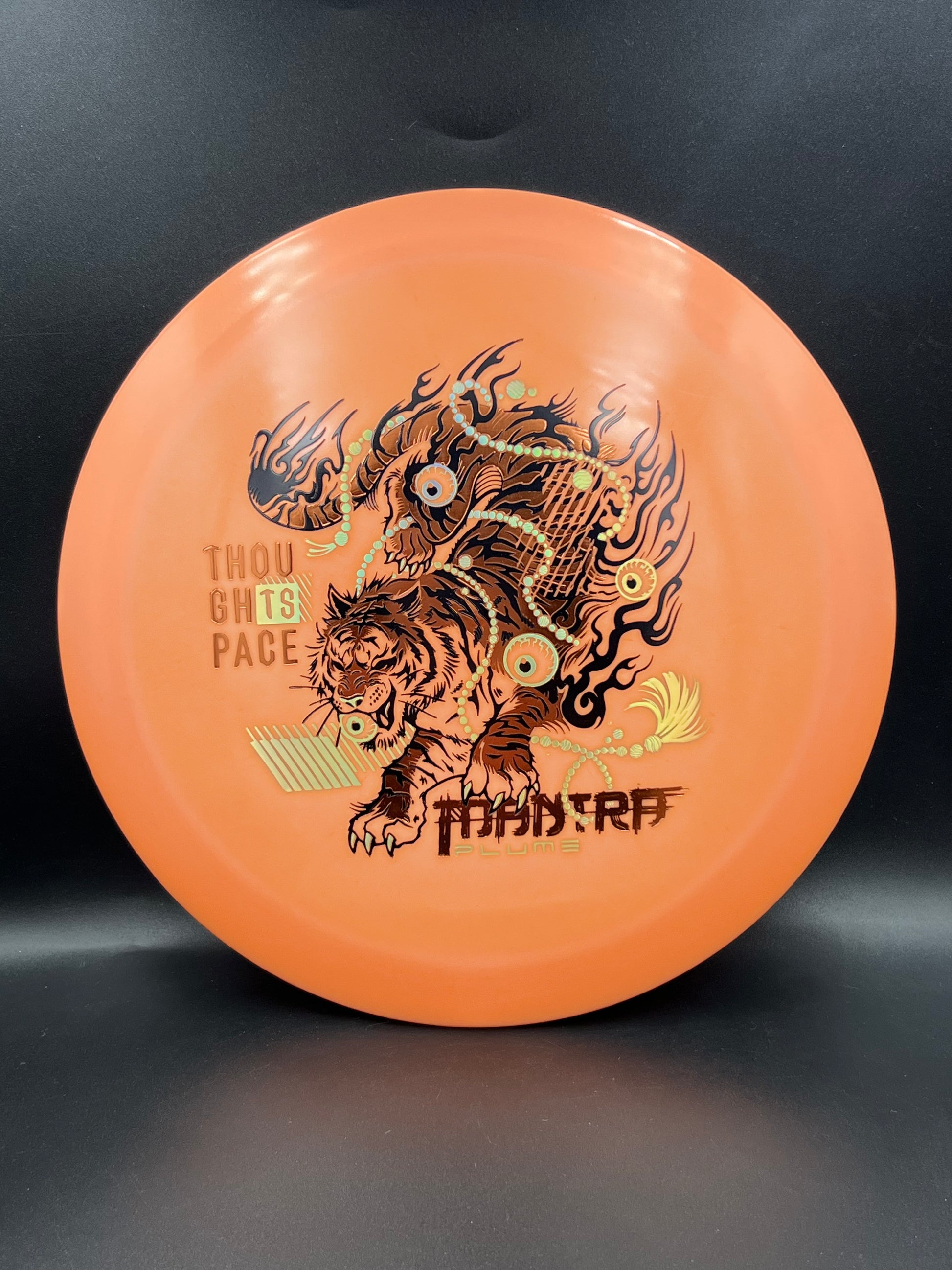 Thought Space Plume Mantra Light Orange Orange Black Stamp - 158g
