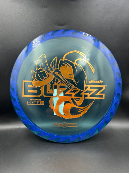 Discraft Fuzed Line Buzzz Blue Purple Back Flame Copper Stamp - 173g-174g