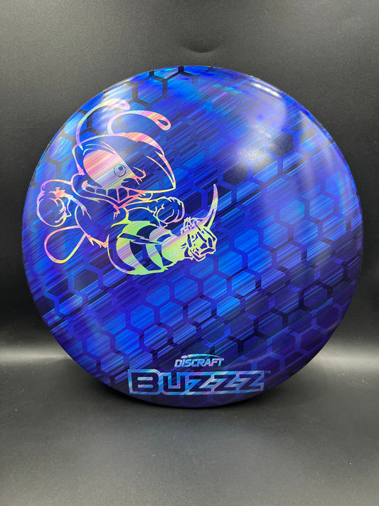Discraft ESP SuperColor Full Foil Buzzz - Honeycomb Honeycomb Blue - 173g-174g