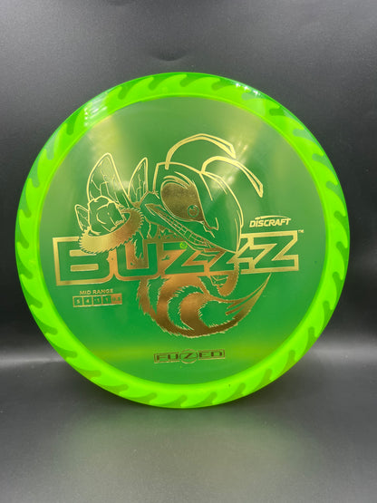Discraft Fuzed Line Buzzz Green Green Back Flame Gold - 173g-174g