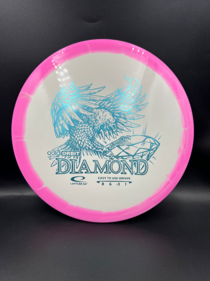 Latitude 64 Gold Orbit Diamond Pink Light Blue - 156g