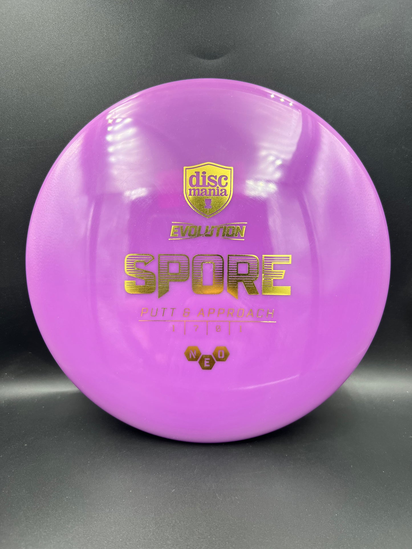 Discmania NEO Spore Purple Gold Stamp - 159g