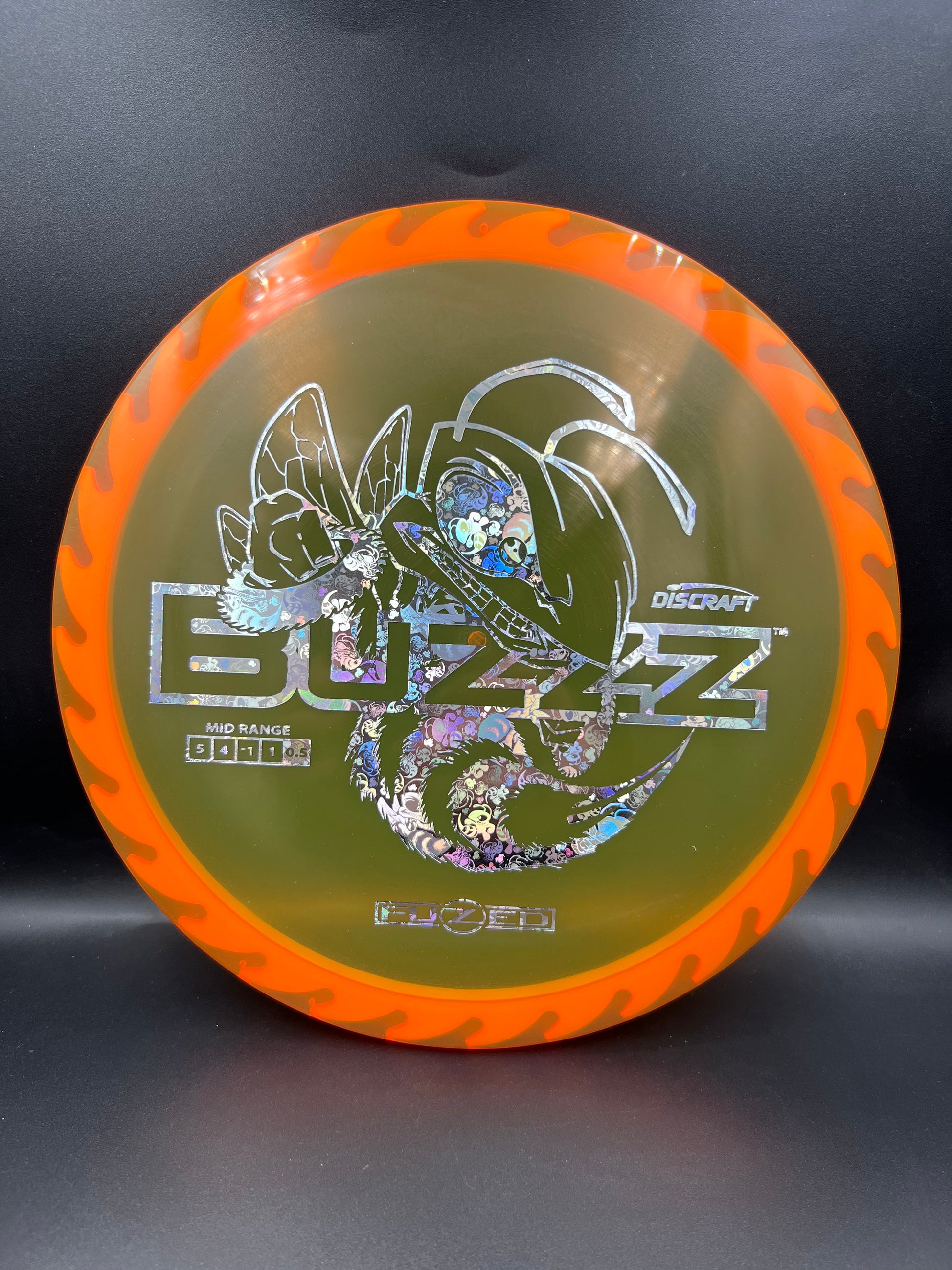 Discraft Fuzed Line Buzzz Orange Yellow Back Flame Bee Stamp - 177+