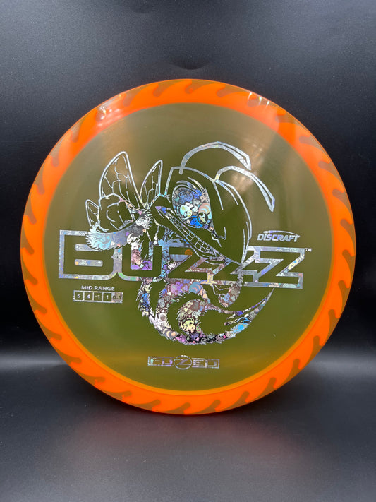 Discraft Fuzed Line Buzzz Orange Yellow Back Flame Bee Stamp - 177+