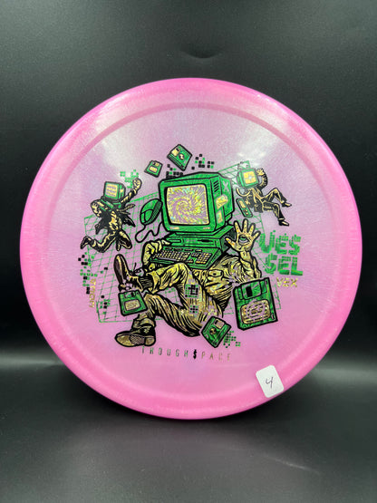 Thought Space Vex Vessel Pink Green Gold (4) - 172g