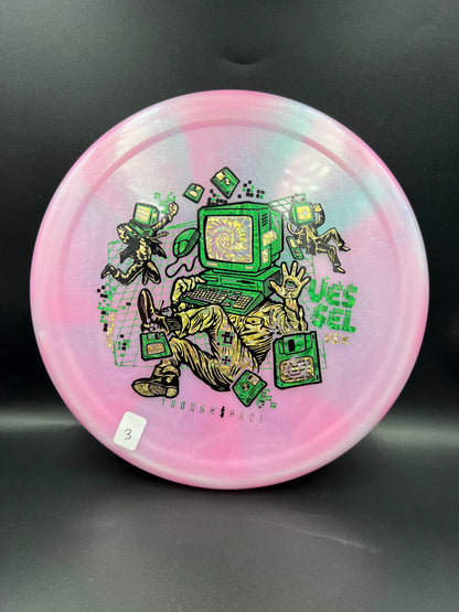 Thought Space Vex Vessel Pink Blue Green Gold (3) - 172g