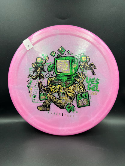 Thought Space Vex Vessel Pink Green Gold (1) - 172g