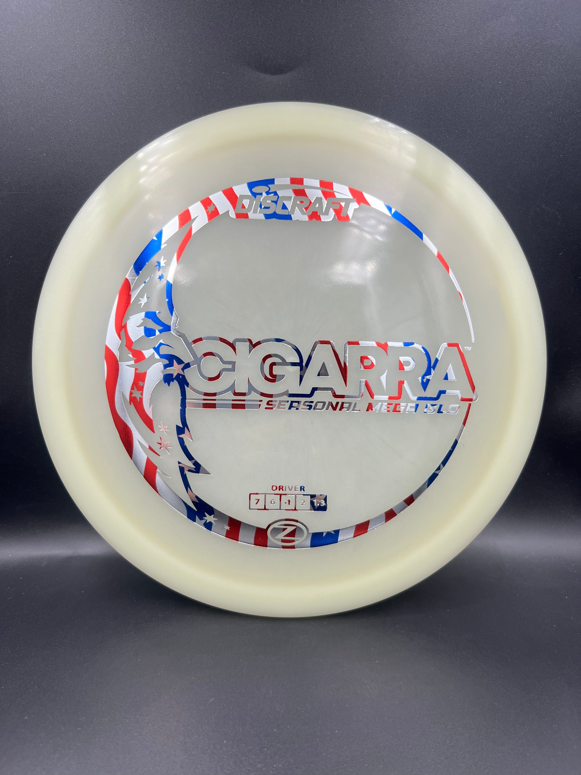 Discraft Mega Glo Cigarra Flag Stamp - 170g-172g