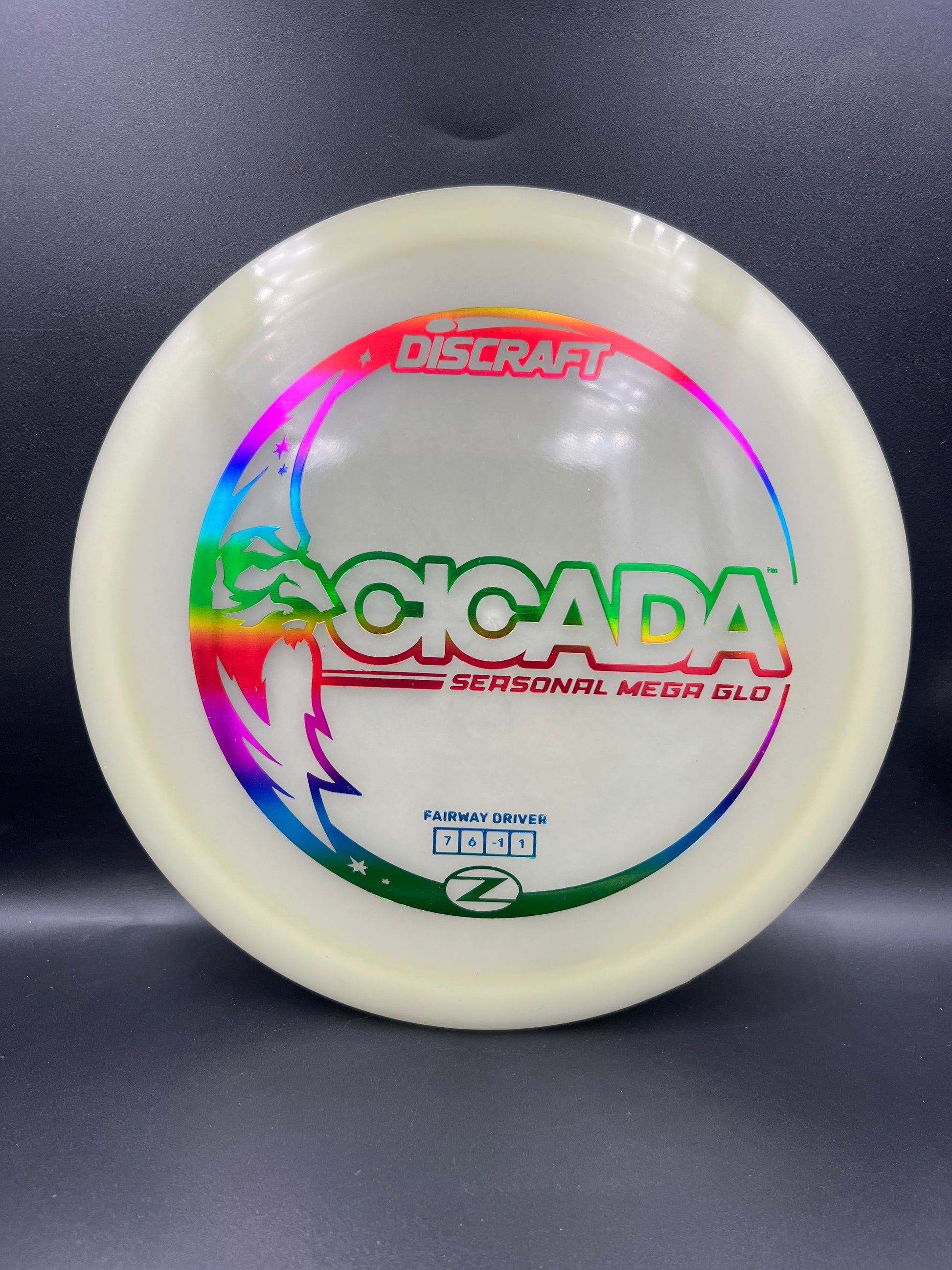 Discraft Mega Glo Cicada Rainbow Stamp - 173g-174g