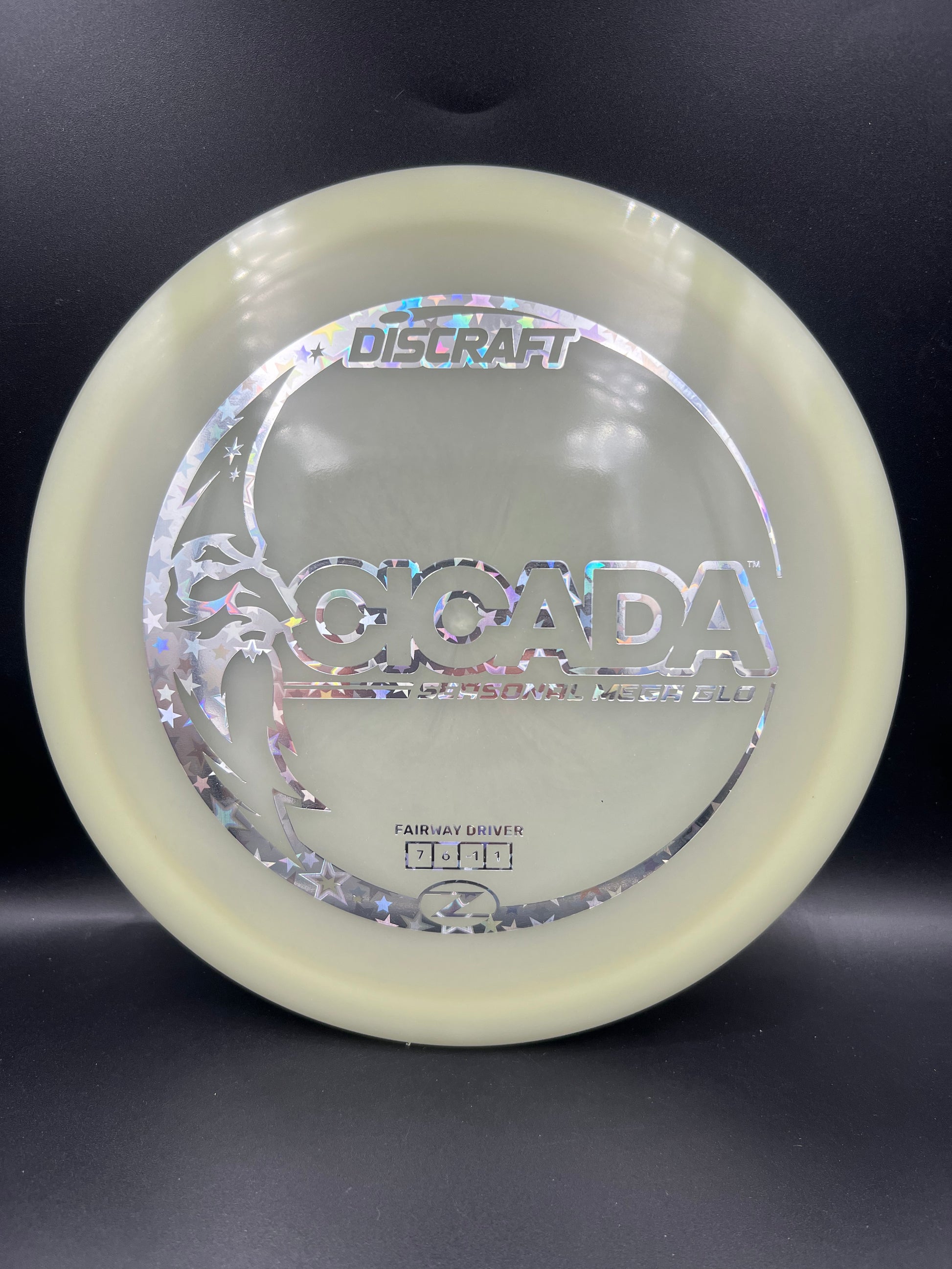 Discraft Mega Glo Cicada Silver Stars Stamp - 175g-176g