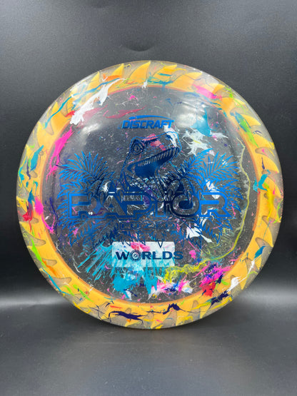Discraft 2026 Worlds Jawbreaker Z Flx Fuzed Raptor 2-Orange Yellow Blue - 173g-174g