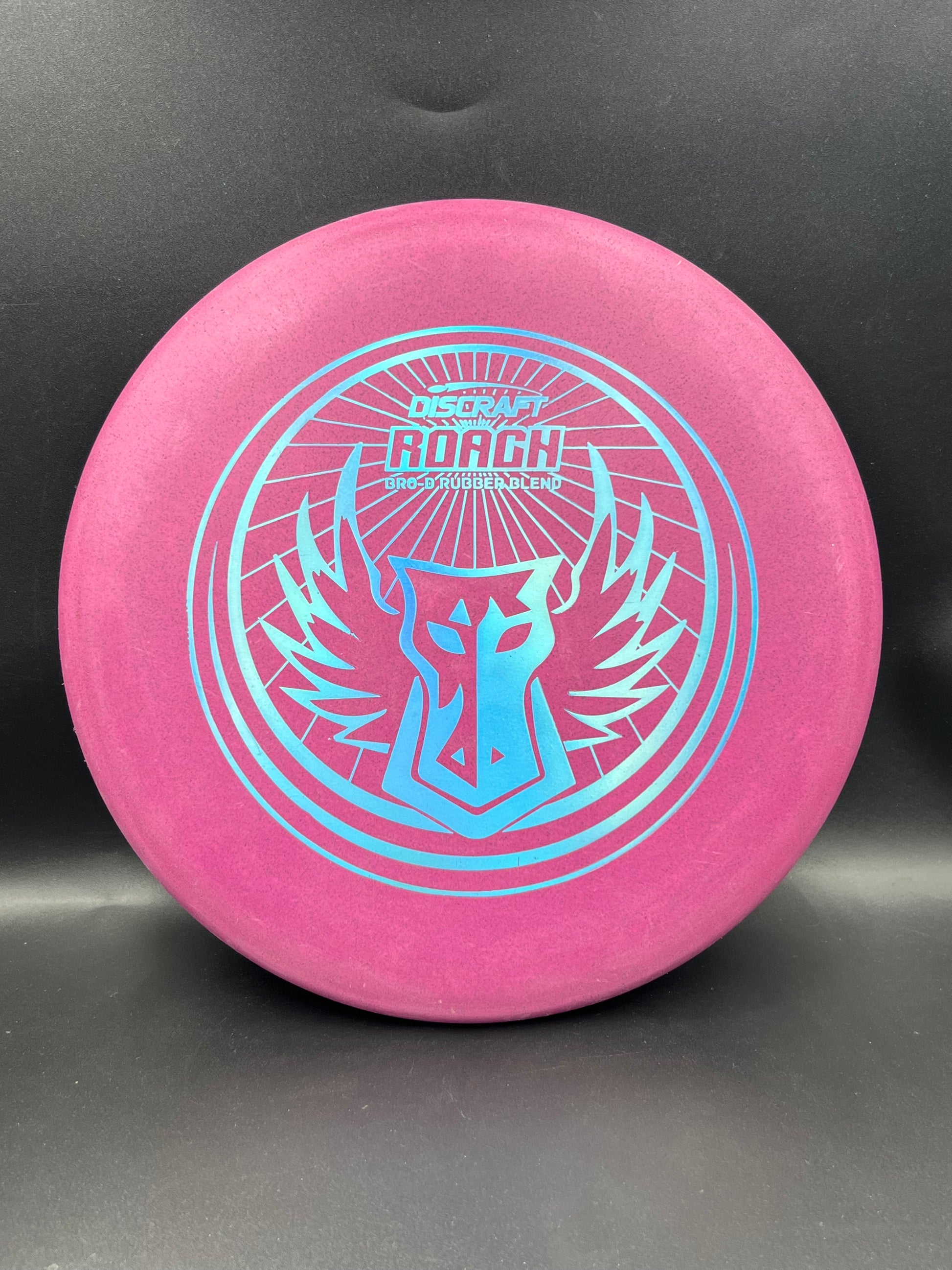 Discraft Bro D Rubber Blend Roach Pink Purple Shiny Blue Stamp - 173-174g