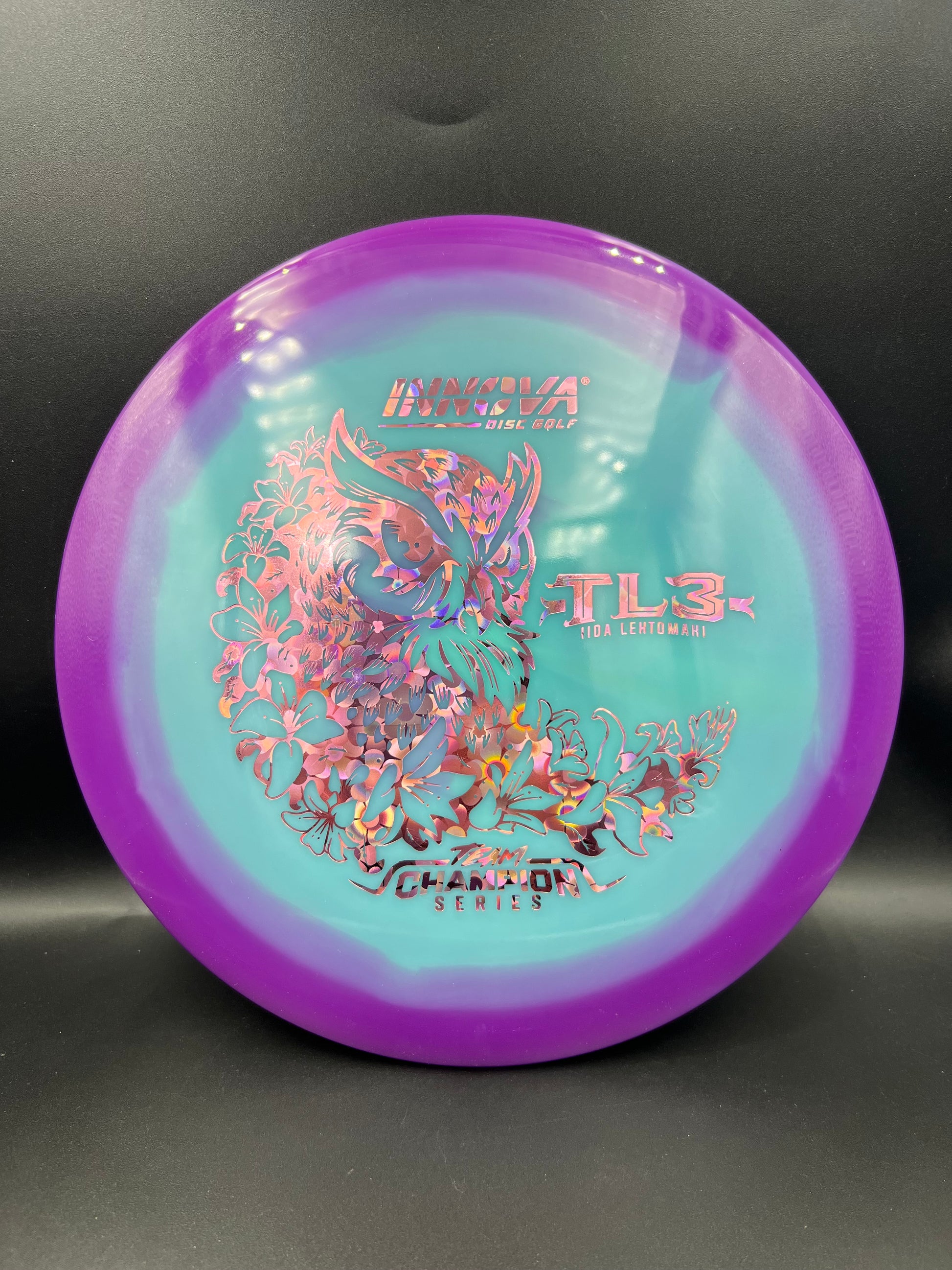 Innova Tour Series 2026 Proto Glow Halo Star TL3 Iida Lehtomäki Purple Rim Pink Flower Stamp - 173-175g