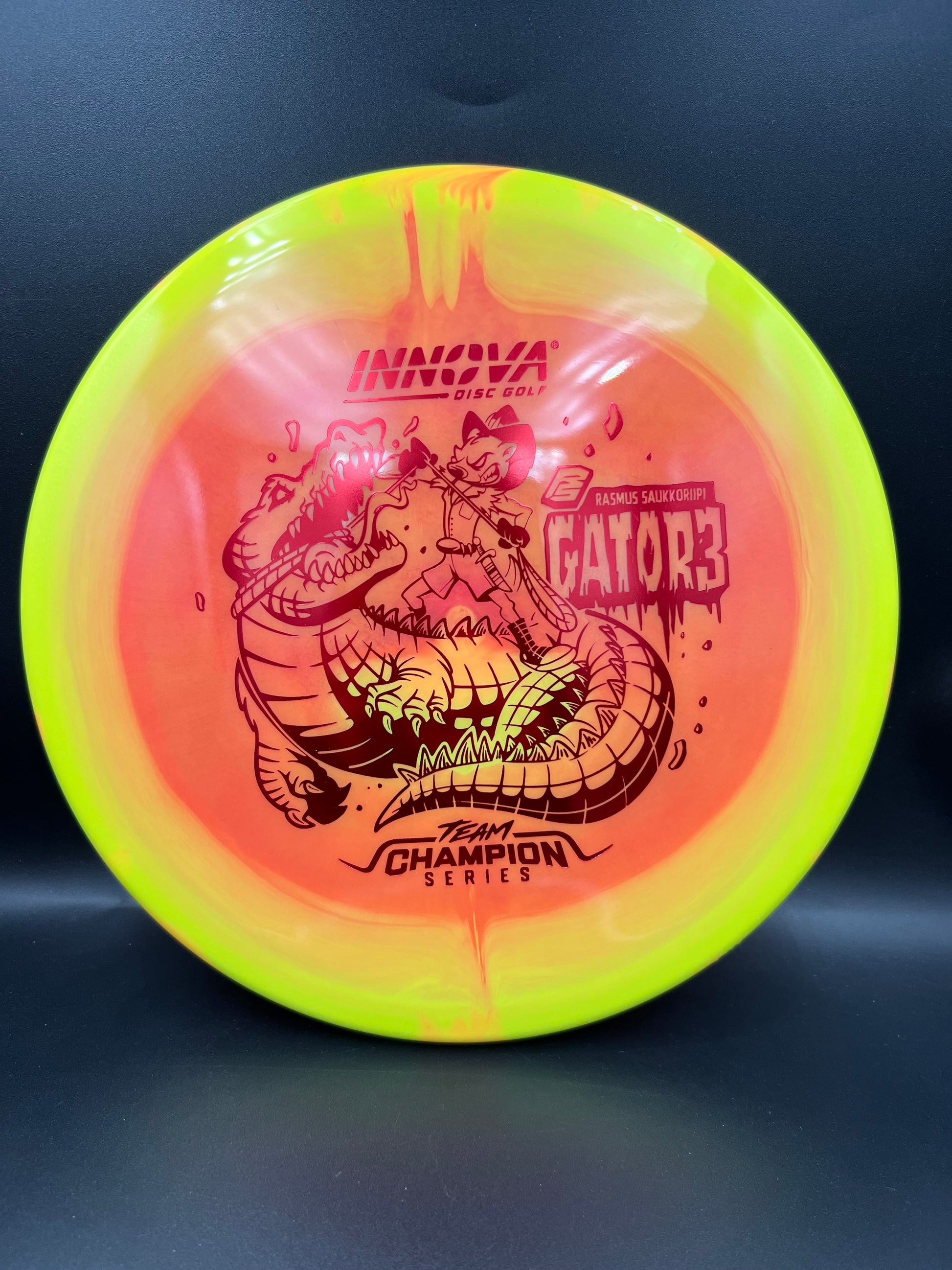 Innova Tour Series 2026 Halo Champion Gator3 Rasmus Saukkoriipi Yellow Orange Red Orange Stamp - 173-175g