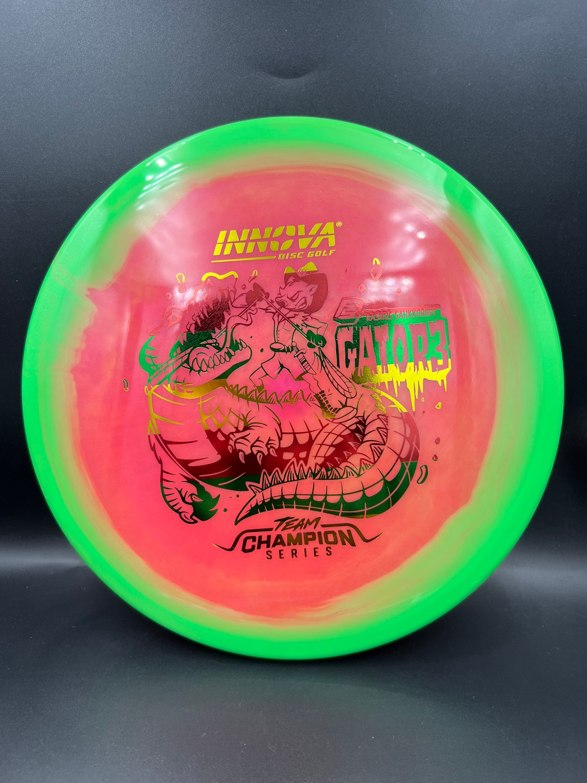 Innova Tour Series 2026 Halo Champion Gator3 Rasmus Saukkoriipi Green Dark Pink Rasta Stamp - 173-175g