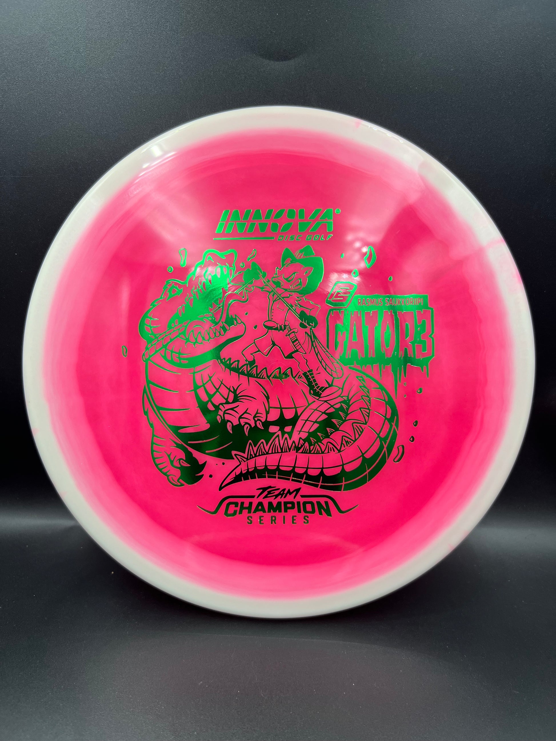 Innova Tour Series 2026 Halo Champion Gator3 Rasmus Saukkoriipi White Pink Green Stamp - 173-175g
