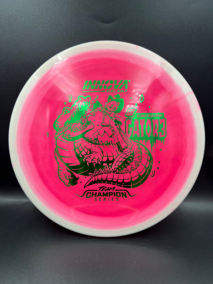 Innova Tour Series 2026 Halo Champion Gator3 Rasmus Saukkoriipi White Pink Green Stamp - 173-175g