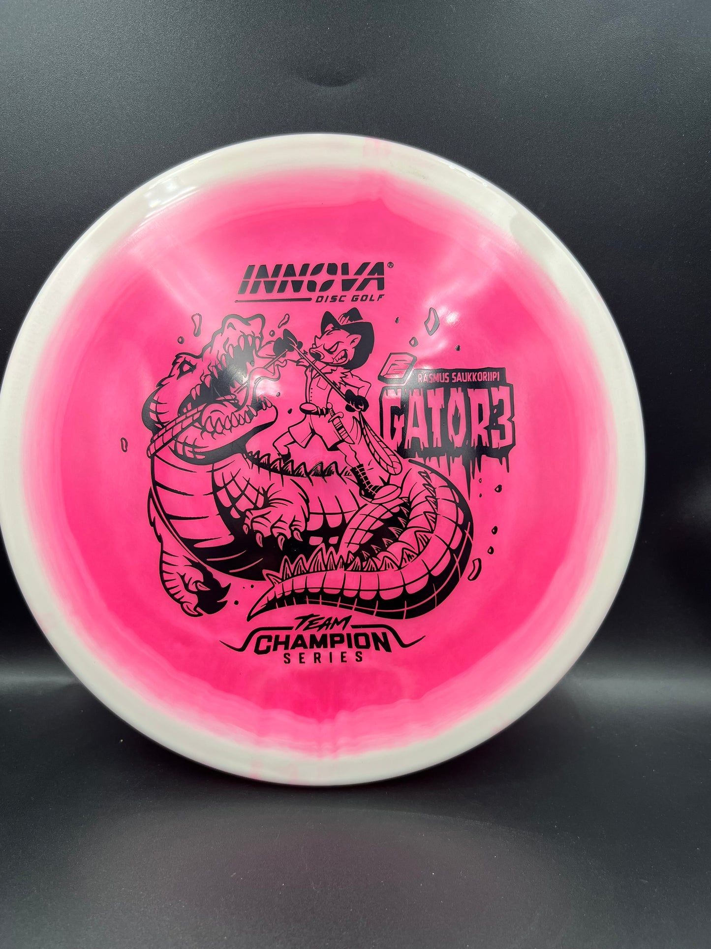 Innova Tour Series 2026 Halo Champion Gator3 Rasmus Saukkoriipi White Pink Black Stamp - 173-175g