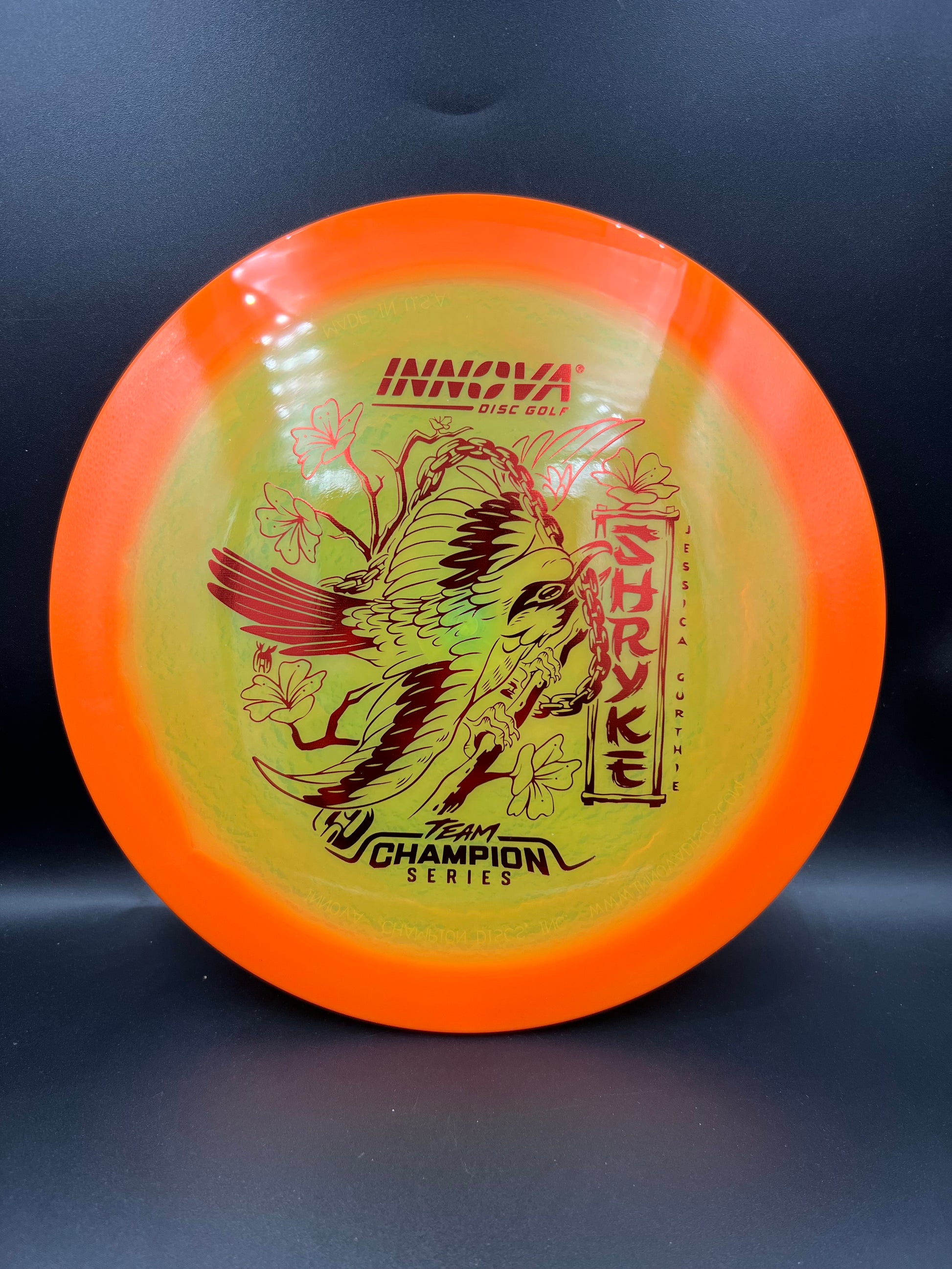 Innova Tour Series 2026 Halo Champion Shryke Jessica Gurthie Orange Yellow Red Stamp - 168g