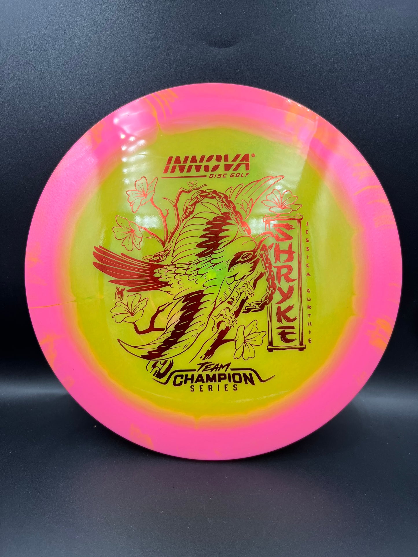 Innova Tour Series 2026 Halo Champion Shryke Jessica Gurthie Pink Yellow Red Stamp - 168g