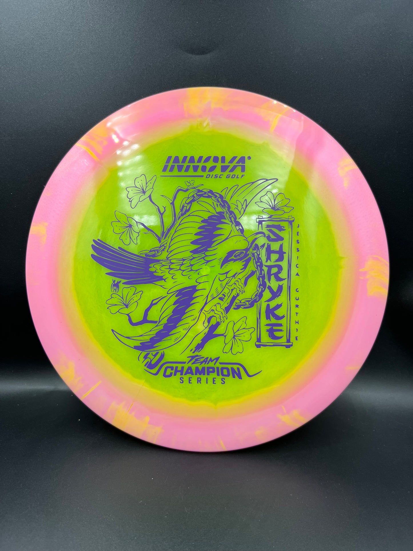 Innova Tour Series 2026 Halo Champion Shryke Jessica Gurthie Pink Yellow Purple Stamp - 168g